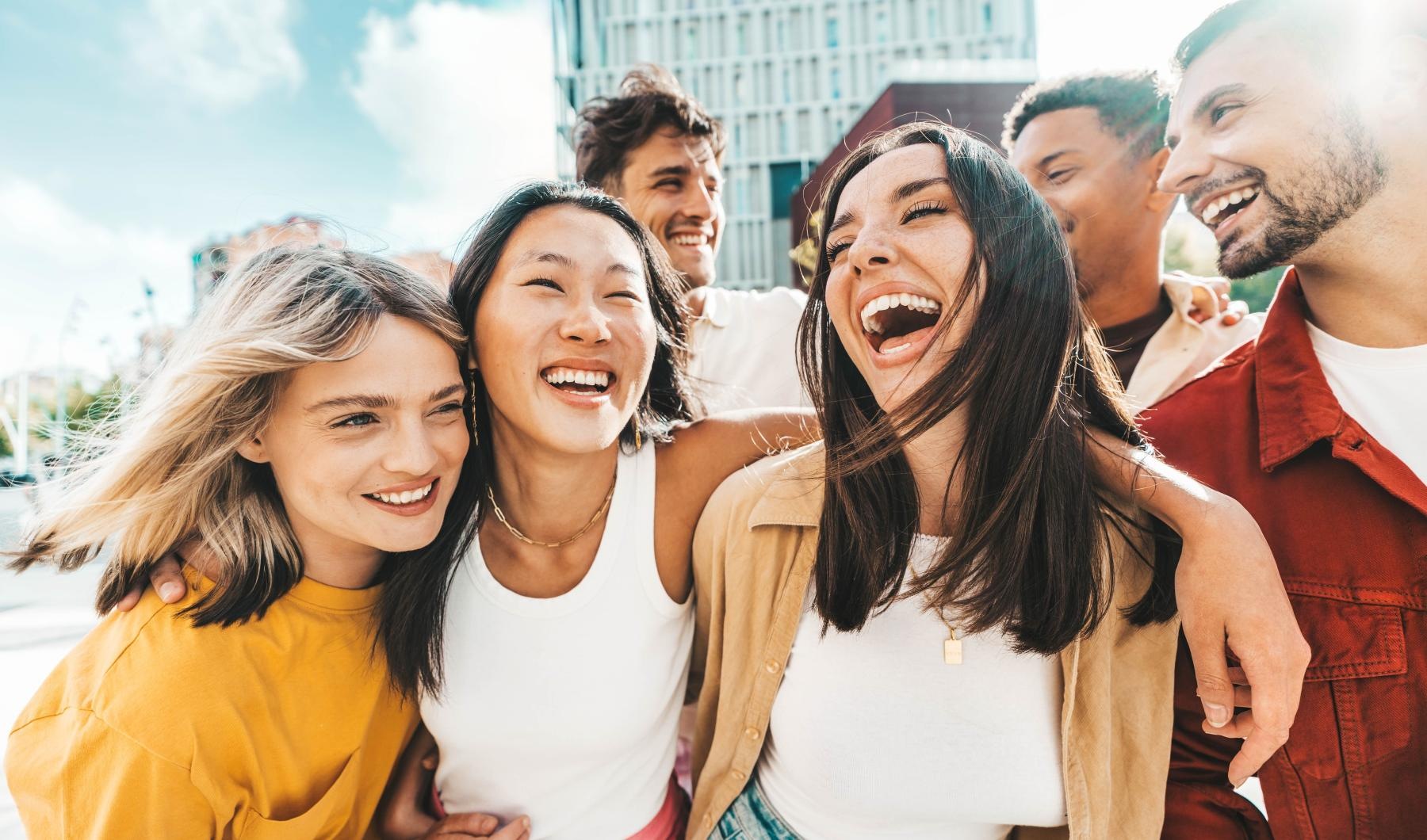 a group of people posing for a photo